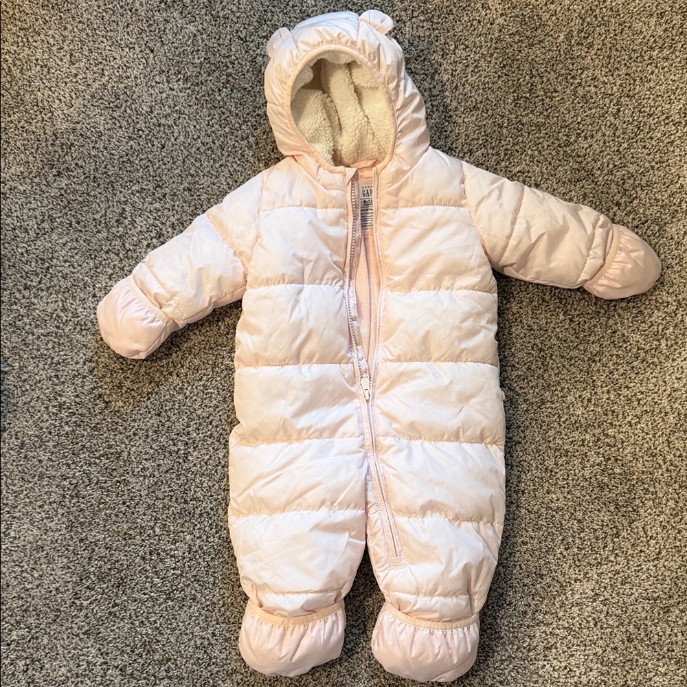 GAP Cream Baby Snowsuit